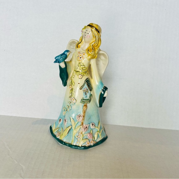Blue Sky Ceramic Angel 2006 Spring Votive Holder by Heather Goldminc - Picture 2 of 8